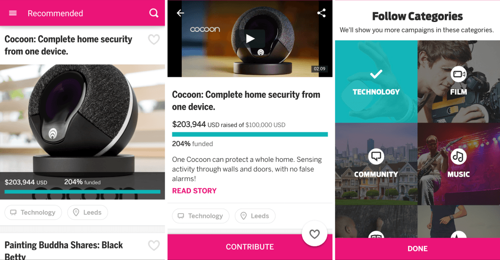 Краудфандинговая платформа Indiegogo выпустила свое приложение и для Android