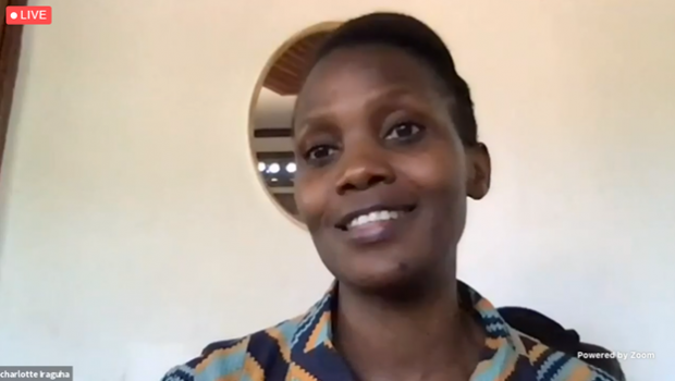 Шарлотта Ирагуха, Teach For Uganda, на конференции RightsCon.