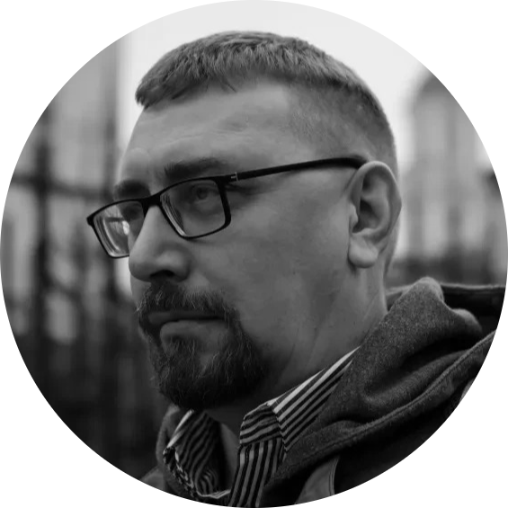 a man with glasses and a beard